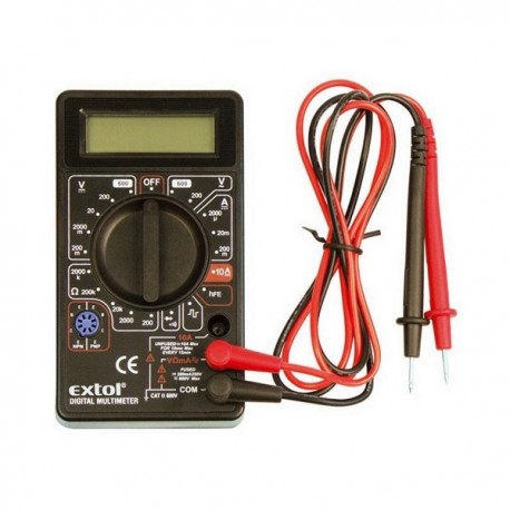 Multimetr digitální (U, I, R) s akustickou signalizací Extol Craft 600011