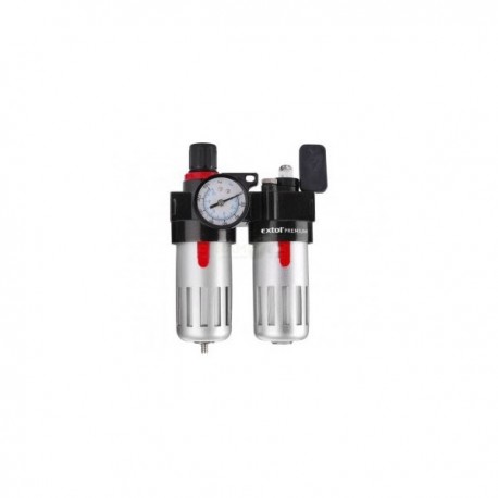 Regulátor tlaku s filtrem a manometrem a přim. oleje EXTOL PREMIUM (8865105)