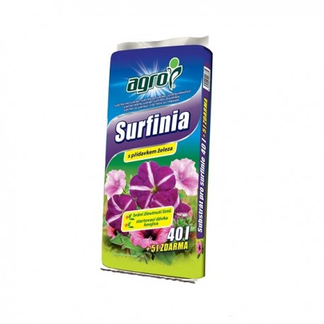 AGRO Substrát pro surfinie 40 + 5 l zdarma