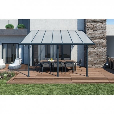 Sierra 4200 šedá 3 x 4,25 hliníková (montovaná) pergola