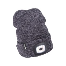 Čepice s čelovkou 4x45lm, USB nabíjení, univerzální velikost