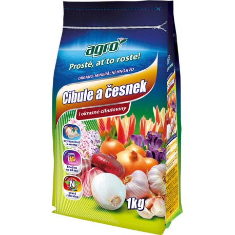 AGRO Organominerální hnojivo cibule a česnek 1 kg