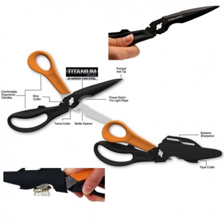 FISKARS Cuts+More víceúčelové nůžky