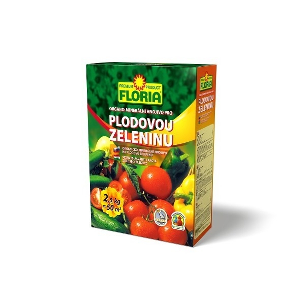 FLORIA Organominerální hnojivo pro plodovou zeleninu 2,5 kg Hnojivo 008403