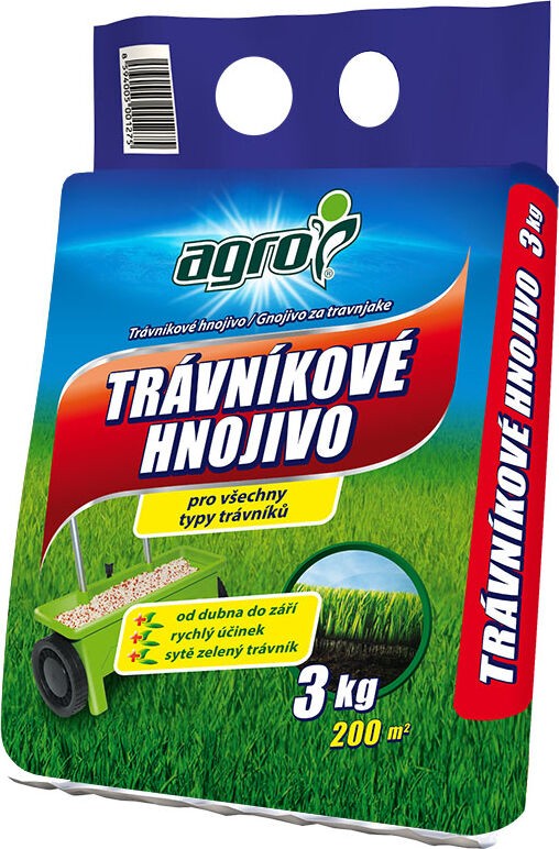 AGRO Hnojivo Trávníkové 3 kg 000362