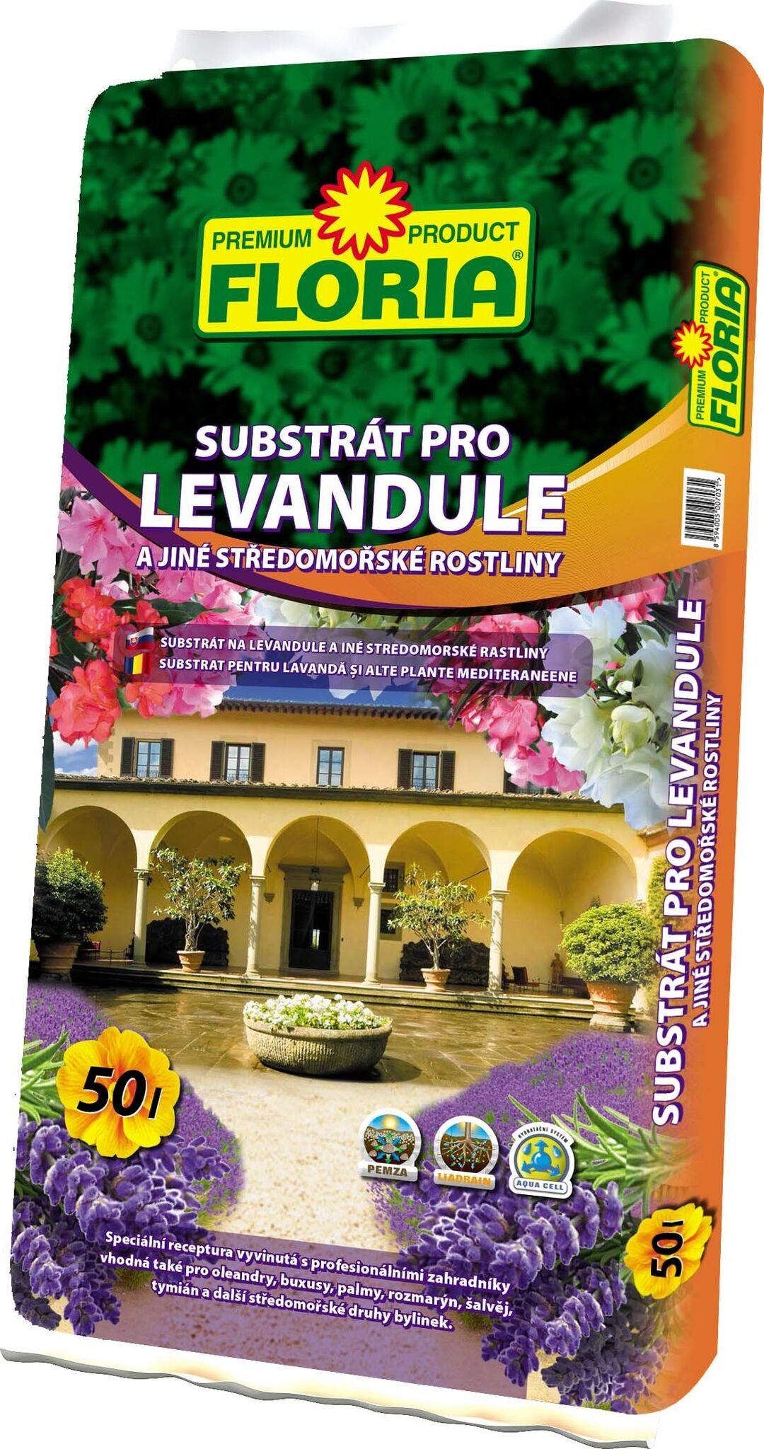 FLORIA Substrát pro levandule a středomořské rostliny (palmy, buksusy) 50 L 00820A