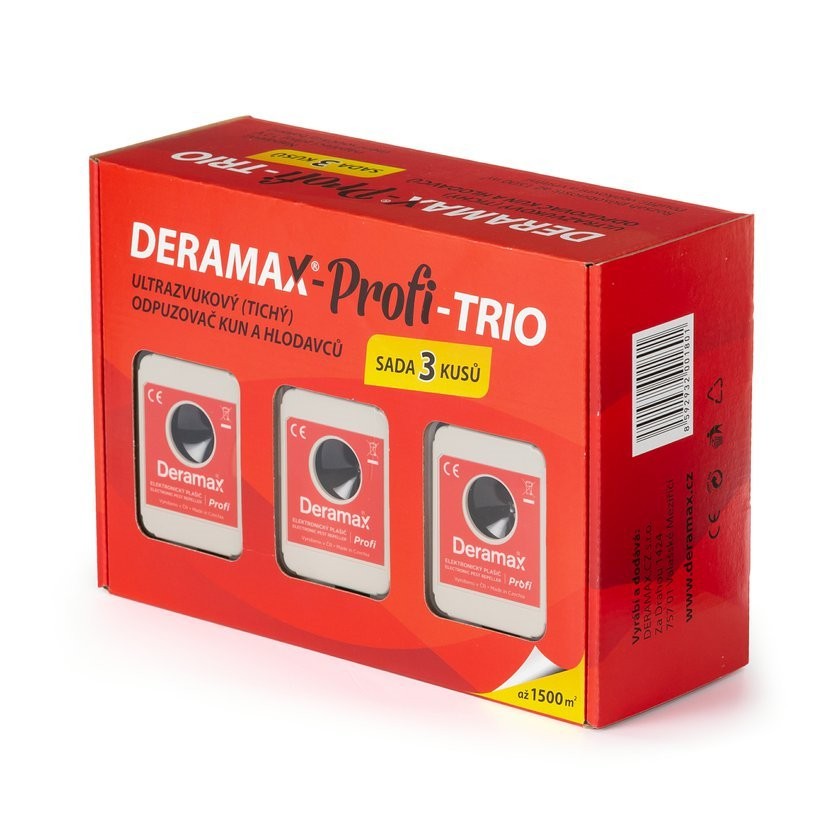 Deramax®-Profi-Trio - Sada 3ks plašičů Deramax-Profi a příslušenství 0180