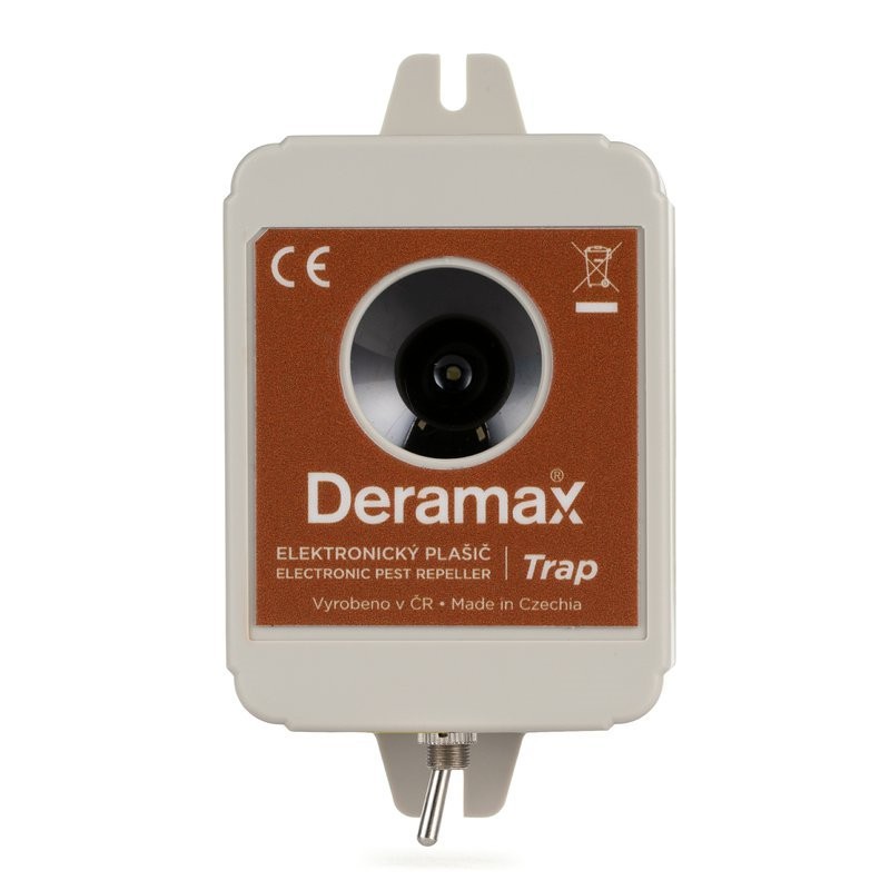 Deramax®-Trap - Ultrazvukový plašič (odpuzovač) koček, psů a divoké zvěře 0200